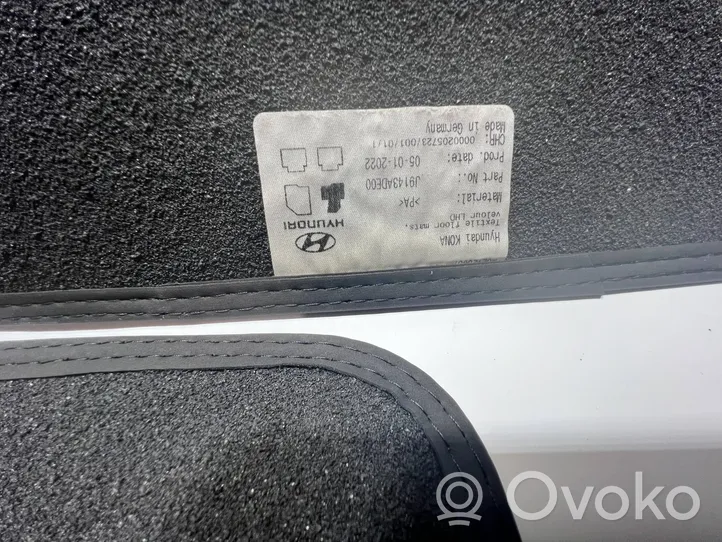 Hyundai Kona I Kit tapis de sol auto J9143ADE00