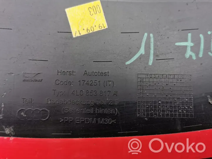 Audi Q7 4L Galinės arkos apdaila 4L0853817A