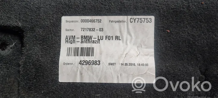 BMW 7 F01 F02 F03 F04 Takaistuintilan tekstiilimatto 7217832