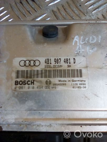 Audi A6 S6 C5 4B Moottorin ohjainlaite/moduuli 4B1907401D