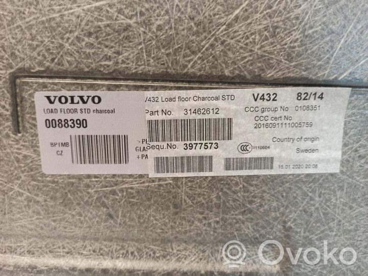 Volvo V60 Doublure de coffre arrière, tapis de sol 31462612