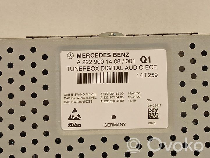 Mercedes-Benz C AMG W205 Unité de navigation Lecteur CD / DVD 2229001408