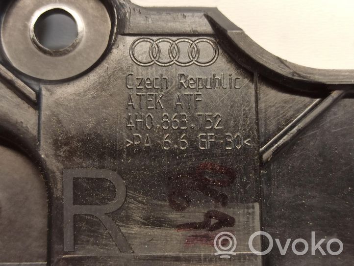 Audi A8 S8 D4 4H Support de fixation de coffre/hayon 4H0863752