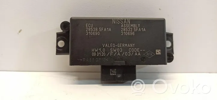 Nissan Micra K14 Pysäköintitutkan (PCD) ohjainlaite/moduuli 28538-5FA1A