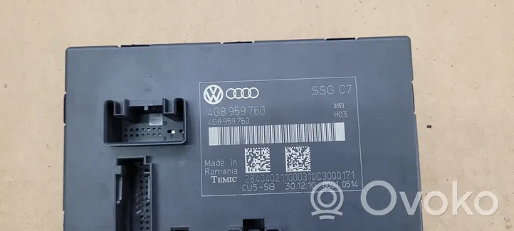 Audi A7 S7 4G Module de commande de siège 4G8959760