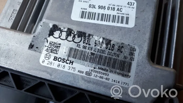 Audi A4 S4 B8 8K Calculateur moteur ECU 03L906018AC