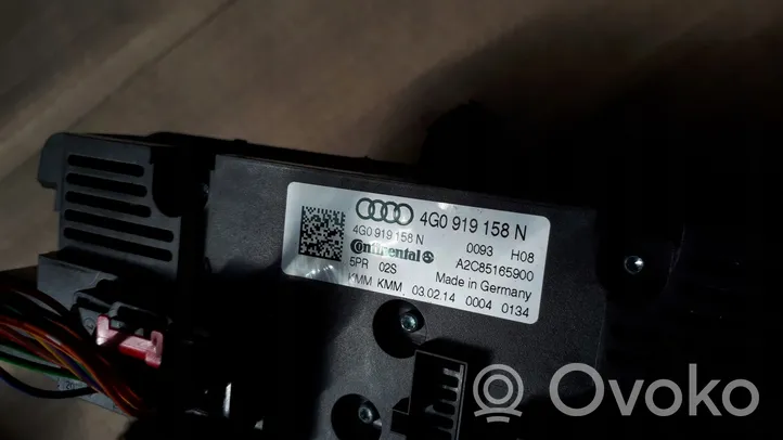 Audi A7 S7 4G Ilmastoinnin ohjainlaite 4G0919158N