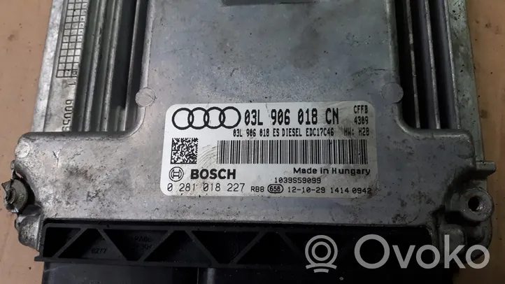 Audi Q3 8U Moottorin ohjainlaite/moduuli 03L906018CN