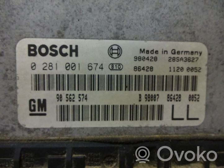 Opel Astra F Calculateur moteur ECU 90562574LL