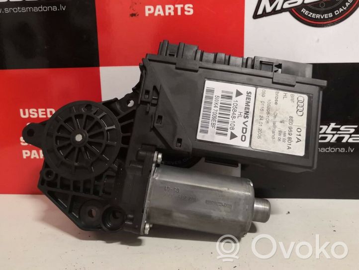 Audi A4 S4 B7 8E 8H Moteur de lève-vitre de porte arrière 8E0959801A