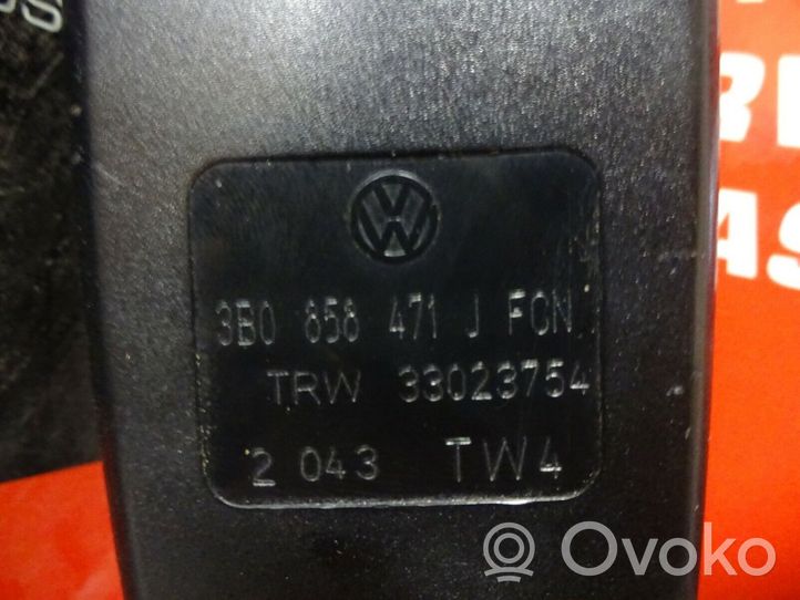 Volkswagen PASSAT B5.5 Fibbia della cintura di sicurezza anteriore 3B0858471J