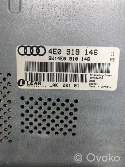 Audi A8 S8 D3 4E Autres unités de commande / modules 4E0919146