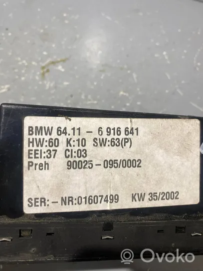 BMW 5 E39 Panel klimatyzacji 6916641
