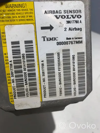 Volvo S40, V40 Sterownik / Moduł Airbag 30617708A