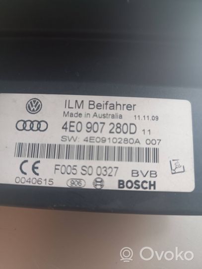 Audi A8 S8 D3 4E Centralina di gestione alimentazione 4E0907280D