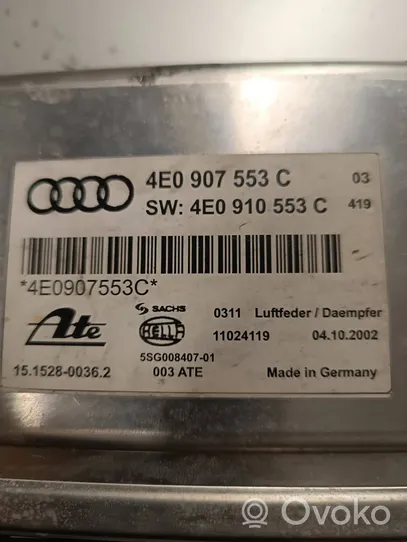 Audi A8 S8 D3 4E Module de commande suspension pneumatique arrière 4E0907553C