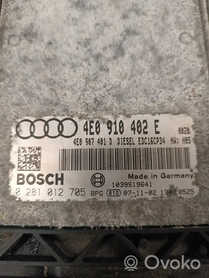 Audi A8 S8 D3 4E Inne komputery / moduły / sterowniki 4E0910402E