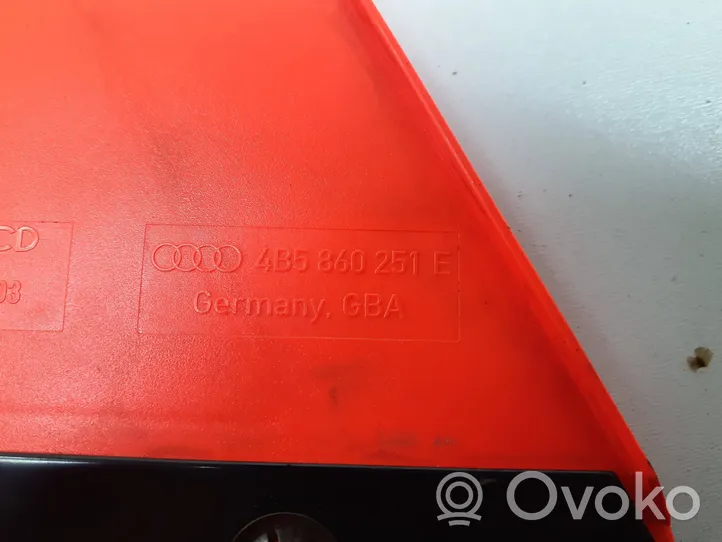Audi A6 S6 C6 4F Cartel de señalización de peligro 4B5860251E