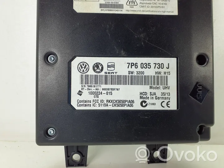 Volkswagen PASSAT B6 Bluetooth modulis 7P6035730J