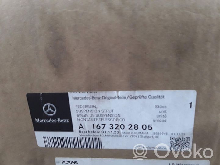 Mercedes-Benz GLE W167 Priekinis amortizatorius (pneumatinė/ hidraulinė važiuoklė) A1673206004