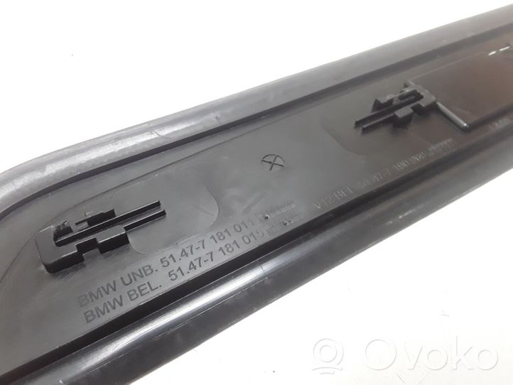 BMW 7 F01 F02 F03 F04 Rivestimento posteriore minigonna laterale 7181011