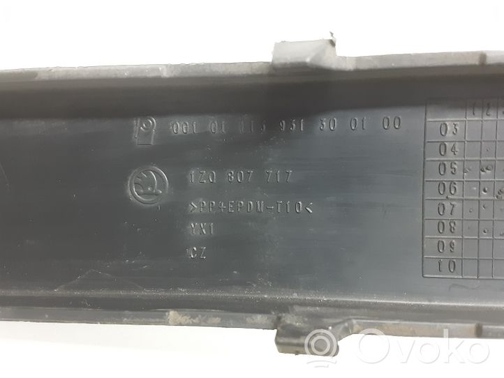 Skoda Octavia Mk2 (1Z) Modanatura separatore del paraurti anteriore 1Z0807717