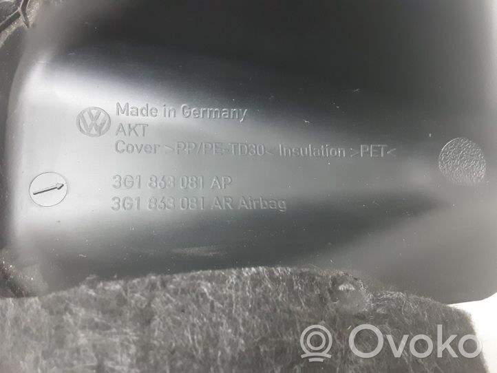 Volkswagen PASSAT B8 Rivestimento pannello inferiore del cruscotto 3G1863081AP