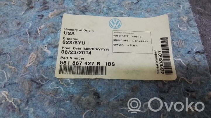 Volkswagen PASSAT B7 USA Boczek / Tapicerka / bagażnika 561867427