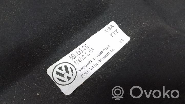 Volkswagen PASSAT B7 USA Konepellin ääni- ja lämpöeriste 561863831