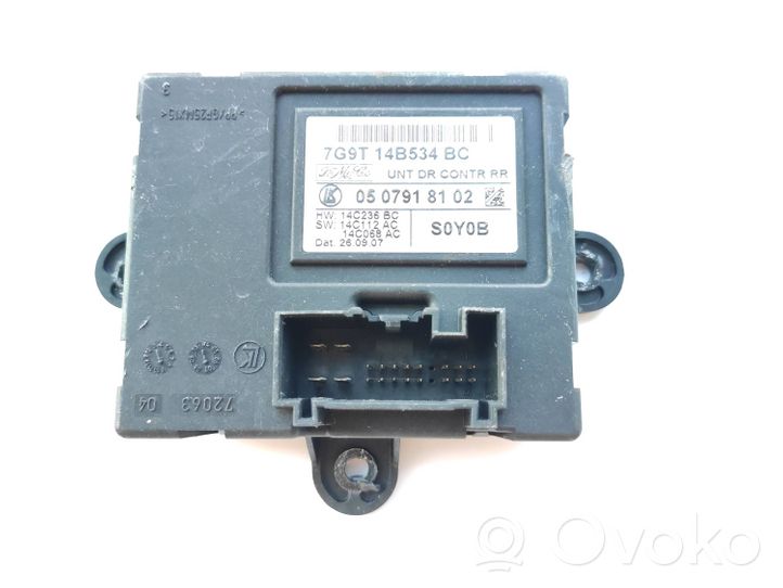 Volvo S80 Unité de commande module de porte 7G9T14B534BC