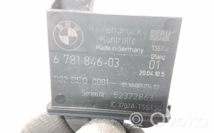 BMW 7 F01 F02 F03 F04 Tire pressure control unit 6781846