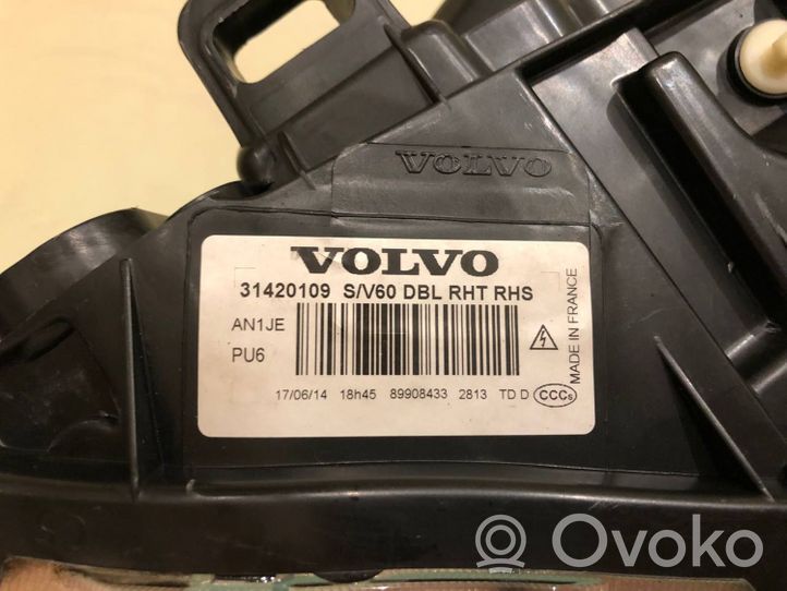 Volvo V60 Lot de 2 lampes frontales / phare 31420108