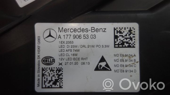 Mercedes-Benz A W177 Priekinis žibintas A1779065303