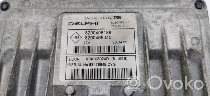 Renault Megane II Sterownik / Moduł ECU 8200498188