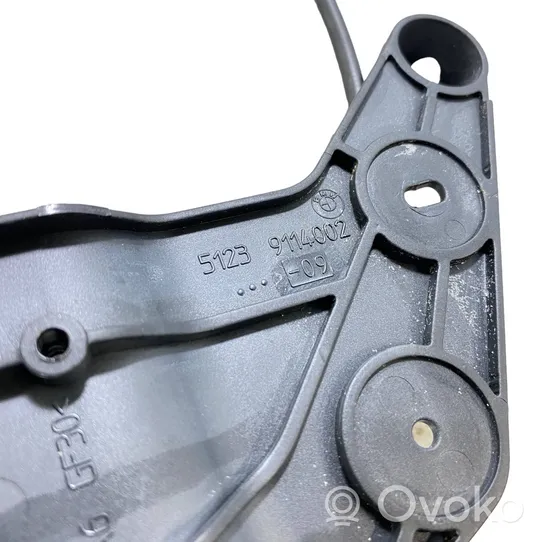 BMW 5 F10 F11 Cavo di rilascio vano motore/cofano 9114002