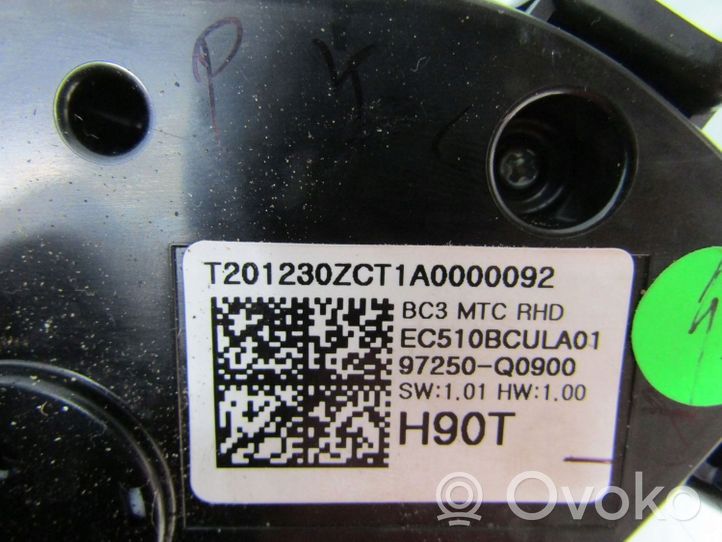 Hyundai i20 (BC3 BI3) Ilmastoinnin ohjainlaite 97250Q0900