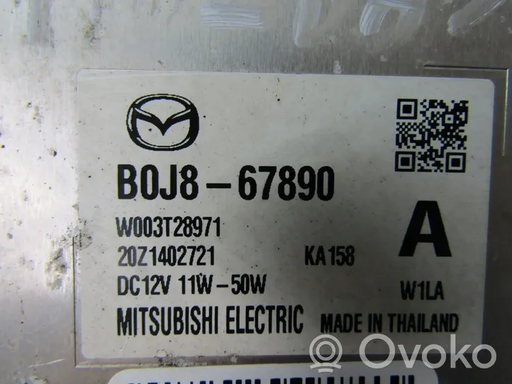 Mazda 3 LED-liitäntälaitteen ohjausmoduuli B0J867890