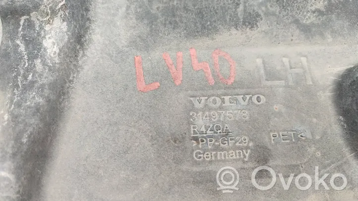 Volvo V40 Copertura/vassoio sottoscocca anteriore 31497578