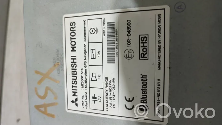 Mitsubishi ASX Unità principale autoradio/CD/DVD/GPS MZ360615EX