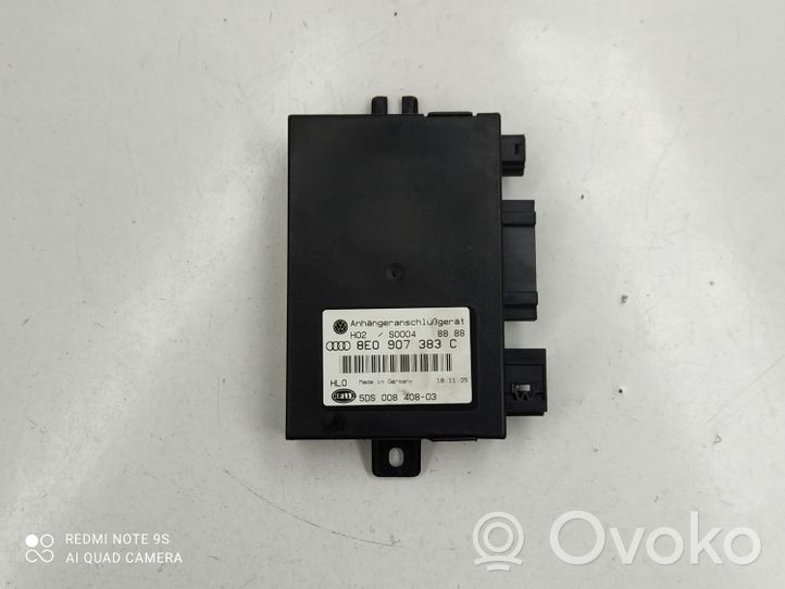 Audi A4 S4 B7 8E 8H Centralina/modulo rimorchio barra di traino 8E0907383