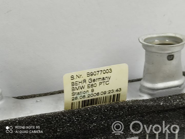 BMW 5 E60 E61 Elektrinis salono pečiuko radiatorius 2824