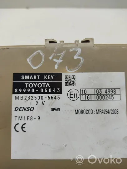 Toyota Avensis T270 Module de contrôle sans clé Go 