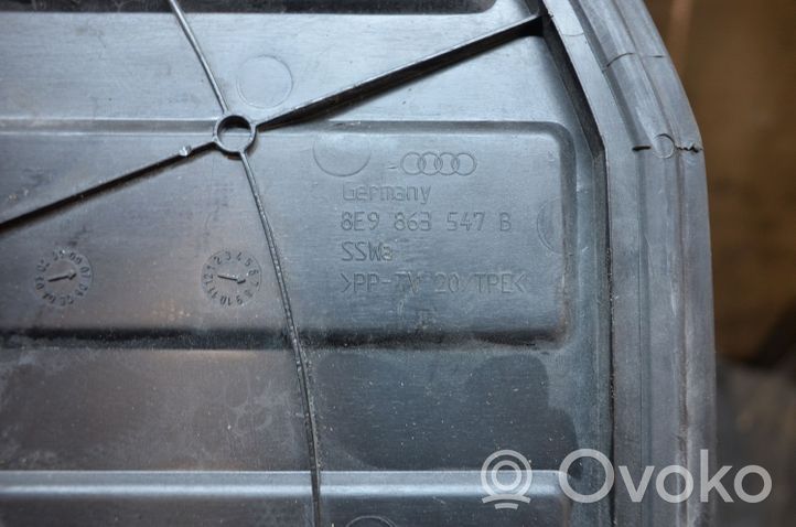 Audi A4 S4 B7 8E 8H Element schowka koła zapasowego 8E9863547