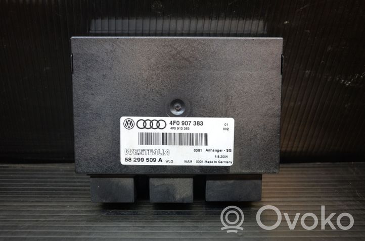 Audi A6 S6 C6 4F Centralina/modulo rimorchio barra di traino 4F0907383