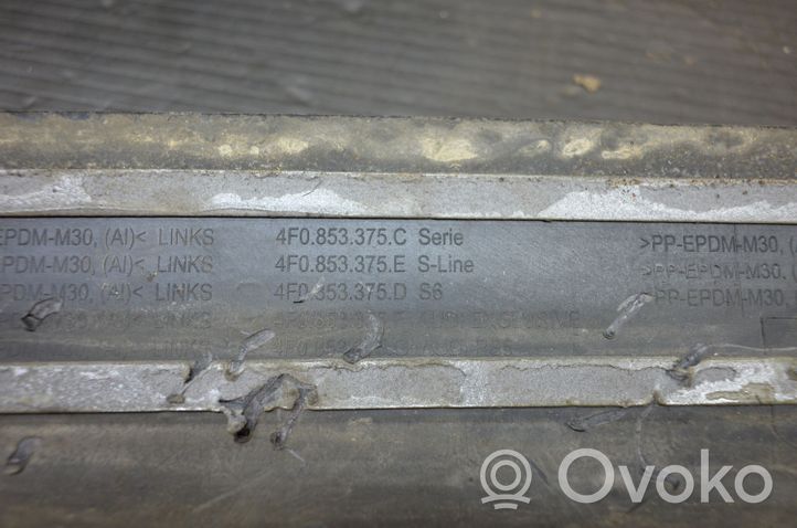 Audi A6 S6 C6 4F Rear sill trim cover 4F0853375