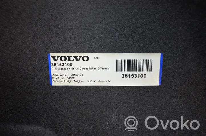 Volvo V50 Trunk/boot lower side trim panel 36153100