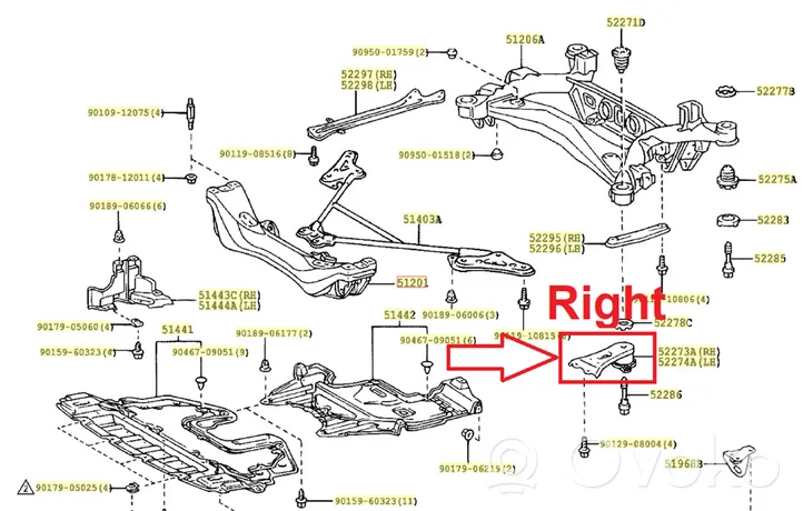 Lexus IS 200-300 Muu alustan osa 5220353010