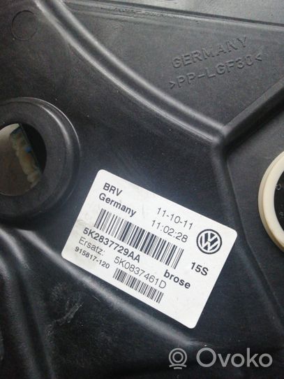 Volkswagen Golf VI Elektryczny podnośnik szyby drzwi tylnych 5K0959792A