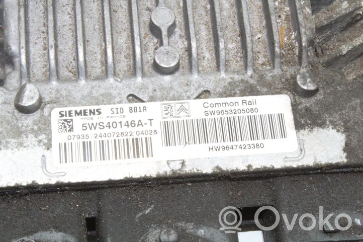 Citroen Berlingo Calculateur moteur ECU 5WS40146AT