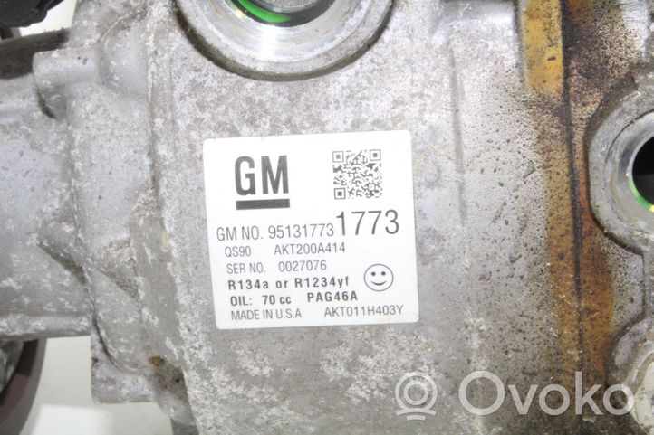 Opel Mokka X Compresor (bomba) del aire acondicionado (A/C)) 95131773